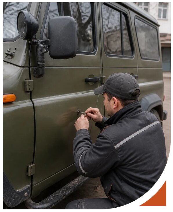 Профессиональное вскрытие автомобиля УАЗ без повреждений в Березниках
